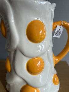 Ceramic Fried Eggs Serving Jug