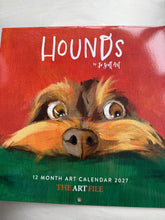 Load image into Gallery viewer, Hounds Dogs 2027 Calendar 12 Month Month to view wall calendar