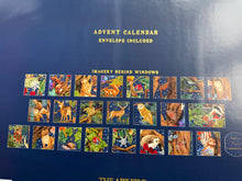 Load image into Gallery viewer, Enchanted Forest Christmas Advent Calendar Large with Gold Foil highlights &amp; Envelope