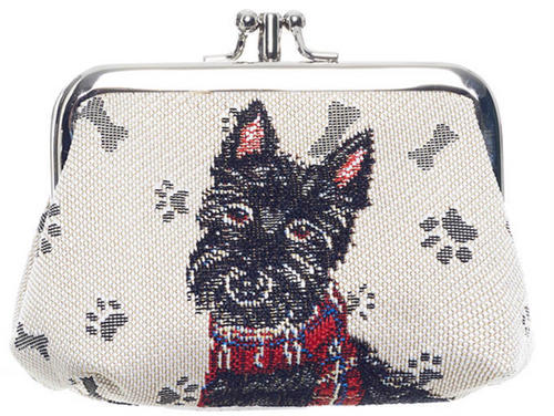 Scottie Dog Tapestry metal Clasp Purse FREE UK Postage