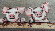 Load image into Gallery viewer, Pig Farm Piglet Washable &amp; Hard-Wearing Nylon Indoor Mat 75cm x 50cm
