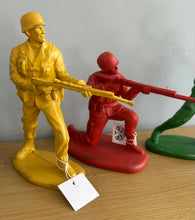 Load image into Gallery viewer, Set of 4 Classic Retro Large Coloured Toy Soldiers Figures 18cm Tall