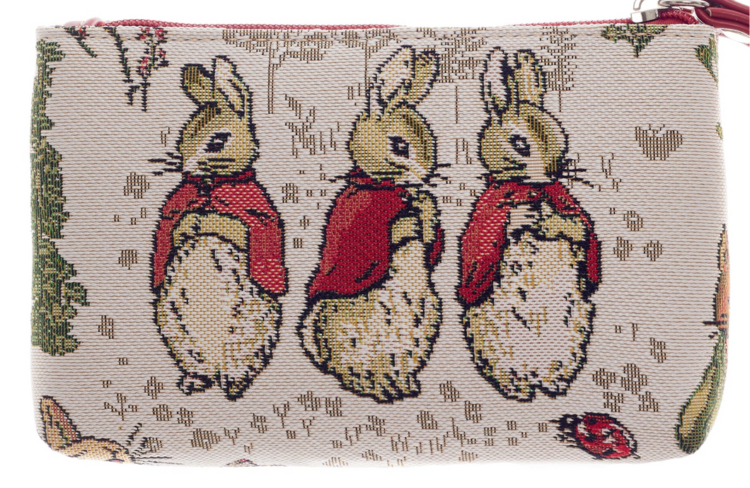 Flopsy Mopsy & Cotton-tail Tapestry Wristlet Bag - Clutch Bag Purse Beatrix Potter FREE UK Postage