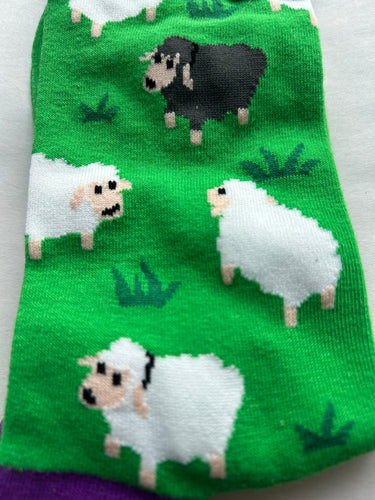 Sheep Toe socks SOCK SOCIETY Green Ankle Socks Adult One Size Fit All FREE UK Postage