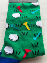 Load image into Gallery viewer, Golf Golfing Toe Socks SOCK SOCIETY Green Ankle Socks Adult One Size Fit All FREE UK Postage