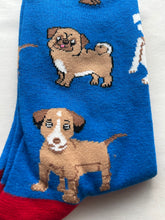 Load image into Gallery viewer, Dogs Doggies Toe Socks SOCK SOCIETY Royal Blue Ankle Socks Adult One Size Fit All FREE UK Postage