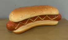 Load image into Gallery viewer, Ceramic Hot Dog Sausage &amp; Mustard Dog Money Box Piggy Bank