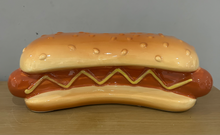 Load image into Gallery viewer, Ceramic Hot Dog Sausage &amp; Mustard Dog Money Box Piggy Bank