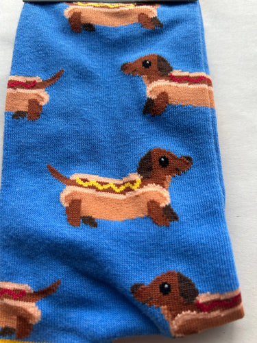 Sausage Dog Toe Socks SOCK SOCIETY Royal Blue Ankle Socks Adult One Size Fit All FREE UK Postage