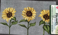 Load image into Gallery viewer, Sunflower Floral Sunflowers Washable &amp; Hard-Wearing Nylon Indoor Mat 75cm x 50cm