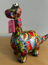 Load image into Gallery viewer, POMME PIDOU DIEGO Dinosaur Decoupage Graffiti Money Box Piggy Bank 18CM