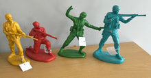 Load image into Gallery viewer, Set of 4 Classic Retro Large Coloured Toy Soldiers Figures 18cm Tall
