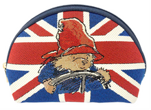 Load image into Gallery viewer, Paddington Bear Union Jack Tapestry Cosmetic Makeup Travel Toiletries Bag FREE UK Postage