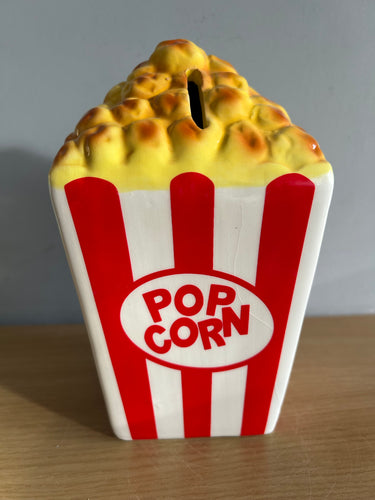 Ceramic Popcorn Money Box Piggy Bank