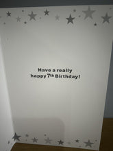 Load image into Gallery viewer, HAPPY 7th BIRTHDAY CARD Age 7 Card &amp; Envelope FREE UK Postage