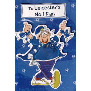 To Leicester's No.1 Fan Leicester Football Birthday Card with Envelope
