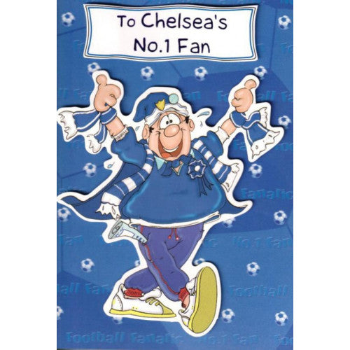 To Chelsea's No.1 Fan Chelsea Football Birthday Card with Envelope