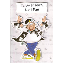 Load image into Gallery viewer, To Swansea No.1 Fan Swansea Football Birthday Card with Envelope