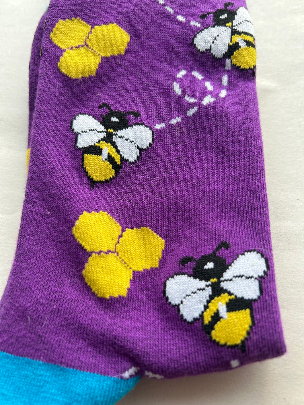 Bees Bee Toe Socks SOCK SOCIETY Purple Ankle Socks Adult One Size Fit All FREE UK Postage