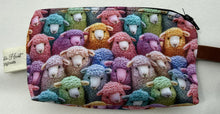 Load image into Gallery viewer, Sheepish Sheep Zip makeup coin purse by Martin Hunt Originals