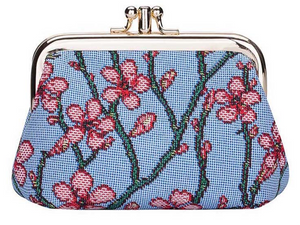 V & A Tapestry Blossom and Swallow Petite Clasp Purse FREE UK Postage