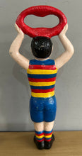 Load image into Gallery viewer, Multicoloured Cast Iron Football Player Bottle Opener