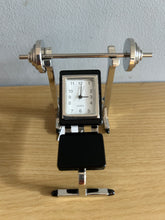 Load image into Gallery viewer, Techno Gym Clock Compact mini Gym Weightlifting Bench Clock Gift