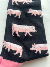 Load image into Gallery viewer, Pig Piglets Pigs Toe Socks SOCK SOCIETY Black Piggies Ankle Socks Adult One Size Fit All FREE UK Postag