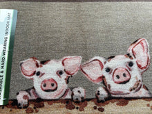 Load image into Gallery viewer, Pig Farm Piglet Washable &amp; Hard-Wearing Nylon Indoor Mat 75cm x 50cm