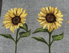 Load image into Gallery viewer, Sunflower Floral Sunflowers Washable &amp; Hard-Wearing Nylon Indoor Mat 75cm x 50cm