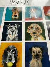 Load image into Gallery viewer, Hounds Dogs 2027 Calendar 12 Month Month to view wall calendar