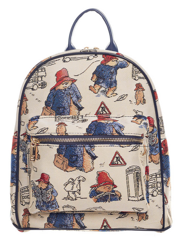 Paddington Bear Tapestry Backpack Ruck Sack Bag FREE UK Postage