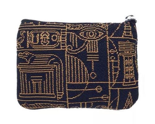 Tapestry Zip Coin Purse British Museum Egyptian FREE UK Postage