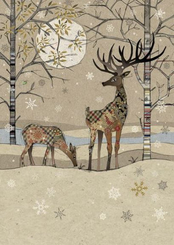 Deer Landscape Bug Art Greeting Card and Envelope FREE UK Postage