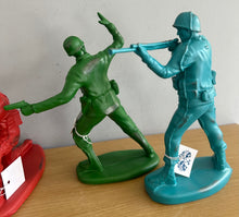 Load image into Gallery viewer, Set of 4 Classic Retro Large Coloured Toy Soldiers Figures 18cm Tall