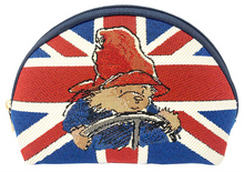 Load image into Gallery viewer, Paddington Bear Union Jack Tapestry Cosmetic Makeup Travel Toiletries Bag FREE UK Postage