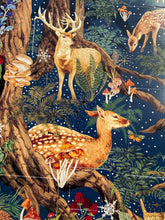 Load image into Gallery viewer, Enchanted Forest Christmas Advent Calendar Large with Gold Foil highlights &amp; Envelope