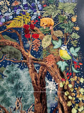Load image into Gallery viewer, Enchanted Forest Christmas Advent Calendar Large with Gold Foil highlights &amp; Envelope
