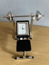 Load image into Gallery viewer, Techno Gym Clock Compact mini Gym Weightlifting Bench Clock Gift