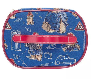 Paddington Bear Tapestry Vanity Case Bag Blue FREE UK Postage