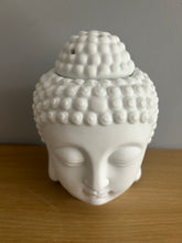 Load image into Gallery viewer, Buddha Head White Oil Burner Wax melt ceramic Burner FREE UK postage