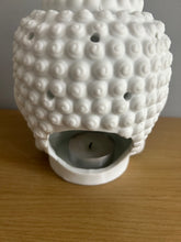 Load image into Gallery viewer, Buddha Head White Oil Burner Wax melt ceramic Burner FREE UK postage