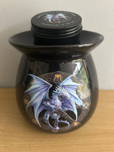 Load image into Gallery viewer, Yule Dragon Wax Melt Burner Gift Set boxed with Soy Vegan wax snap disc