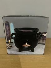 Load image into Gallery viewer, Witches Cauldron Black Oil Burner Wax Melt Burner
