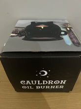 Load image into Gallery viewer, Witches Cauldron Black Oil Burner Wax Melt Burner