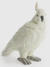 Load image into Gallery viewer, Parrot Storage Jar White Quirky Kitchen Decor Gift