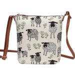 Spring Lamb Farmyard Tapestry Shoulder Sling Bag FREE UK Postage