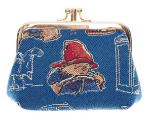 Tapestry Paddington Bear Clasp Purse Blue FREE UK Postage