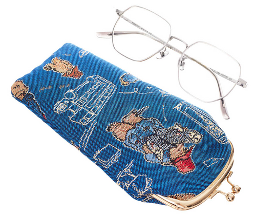 Paddington Bear Tapestry Glasses Case Sunglasses case Blue FREE UK Postage
