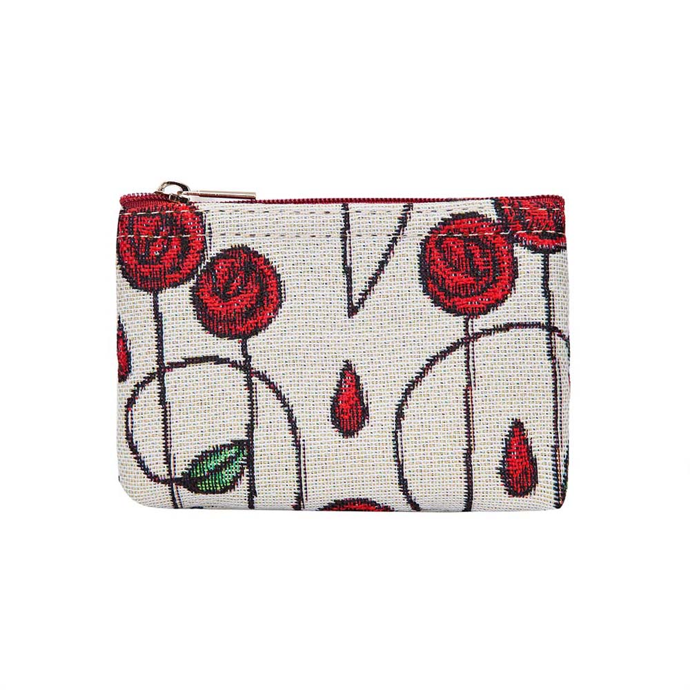 Tapestry Zip Coin Purse Mackintosh Tear Drop Simple Rose FREE UK Postage